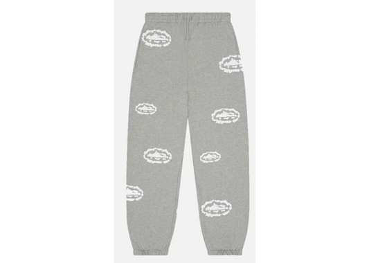 CORTEIZ RTW X DENIM TEARS ISLAND WREATH SWEATPANT - HEATHER GREY