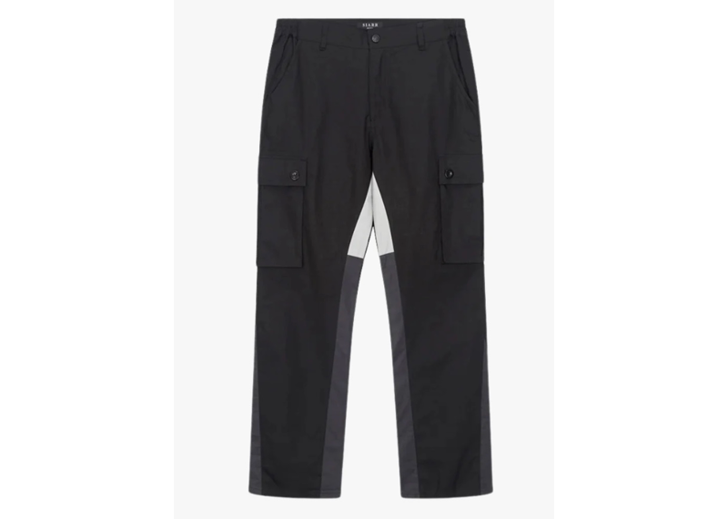 Siarr Flared Cargo Pants Black