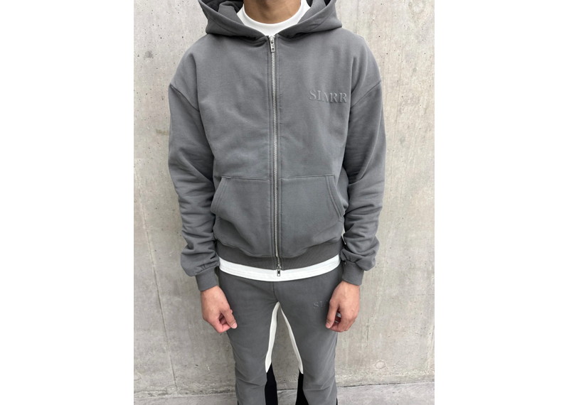 Siarr Zip Hoodie Dark Grey