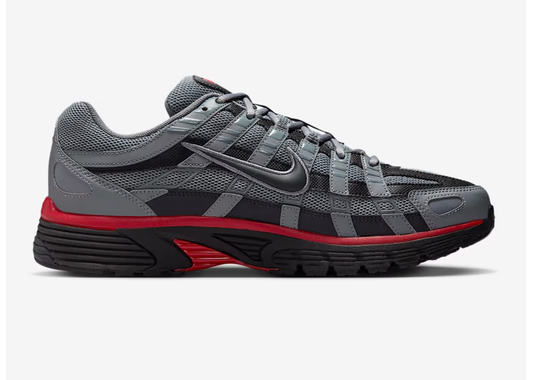 NIKE P-6000 COOL GREY UNIVERSITY RED