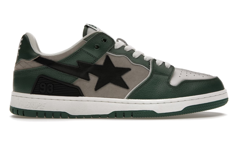 A BATHING APE BAPE SK8 STA GREEN GREY