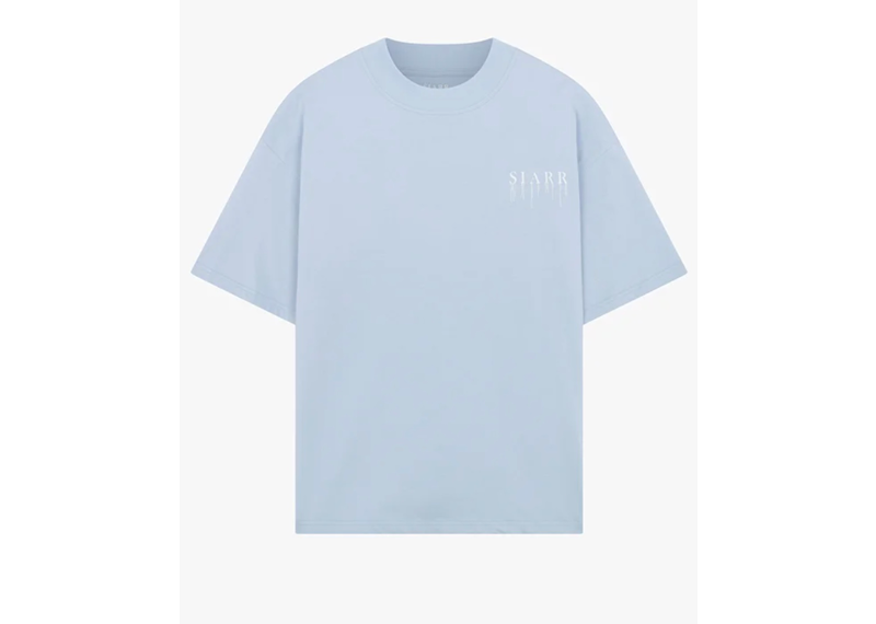 SIARR RELAXED DRIP TEE - BABY BLUE