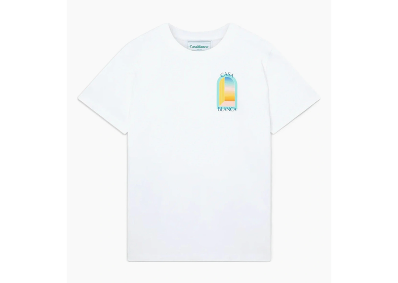 Casablanca Larche Colore Print T-shirt White