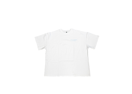 AVARRI WHITE BABY BLUE T SHIRT