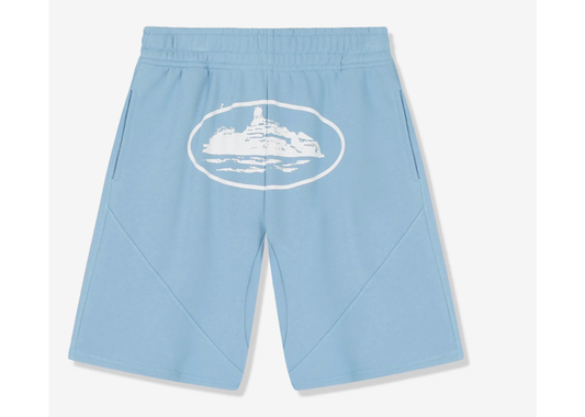 Corteiz Alcatraz Baby Blue Shorts