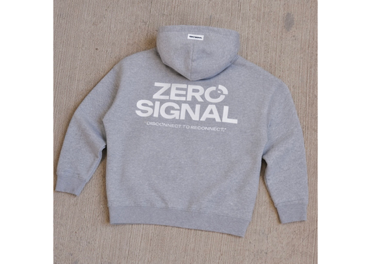 ZERO SIGNAL PULLOVER HOODIE HEATHER GREY
