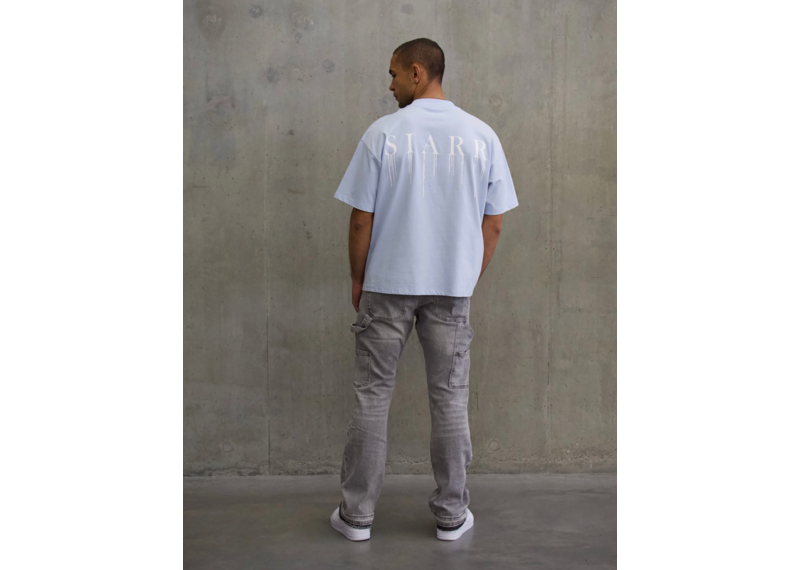 SIARR RELAXED DRIP TEE - BABY BLUE