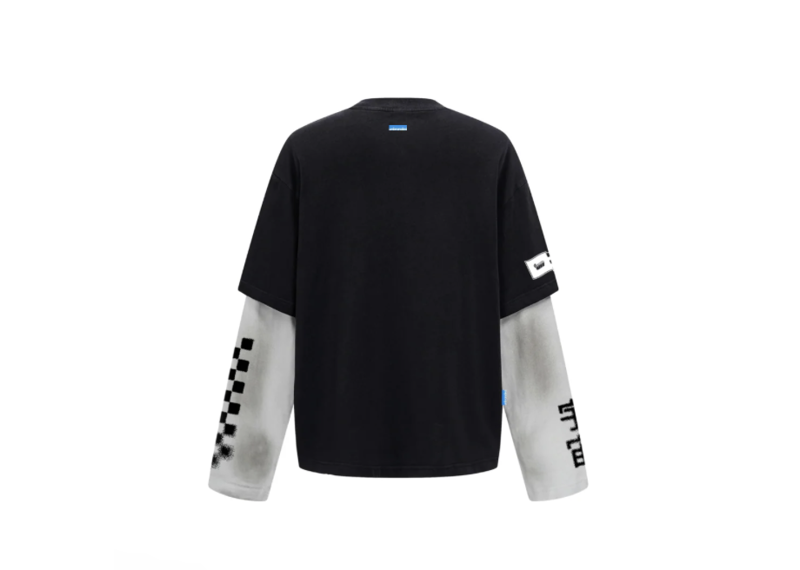 Unbranded Black Long Sleeve Racer Tee