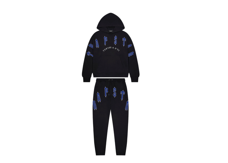 Trapstar Irongate Arch Chenille 2.0 Tracksuit - Black/Blue