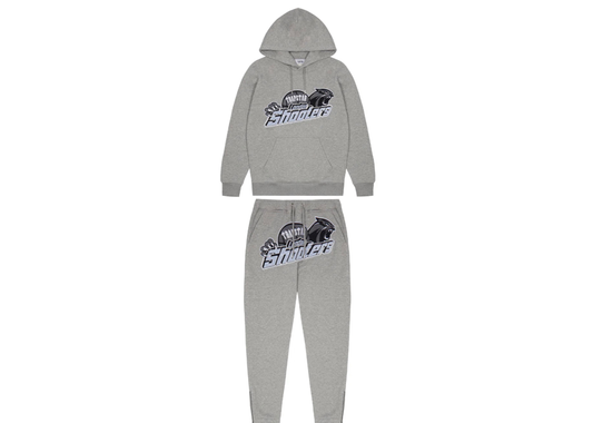 Trapstar Shooters Hoodie Tracksuit - Grey/Sky Blue