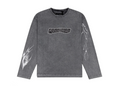 FULLYPAID ACID WASH LONG SLEEVE TEE GREY