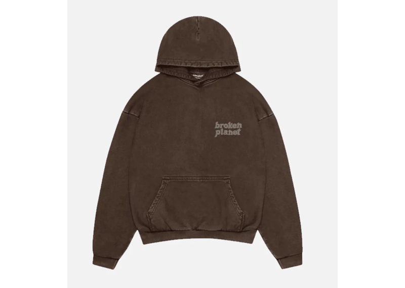 Broken Planet Basics Hoodie - Washed Mocha Brown