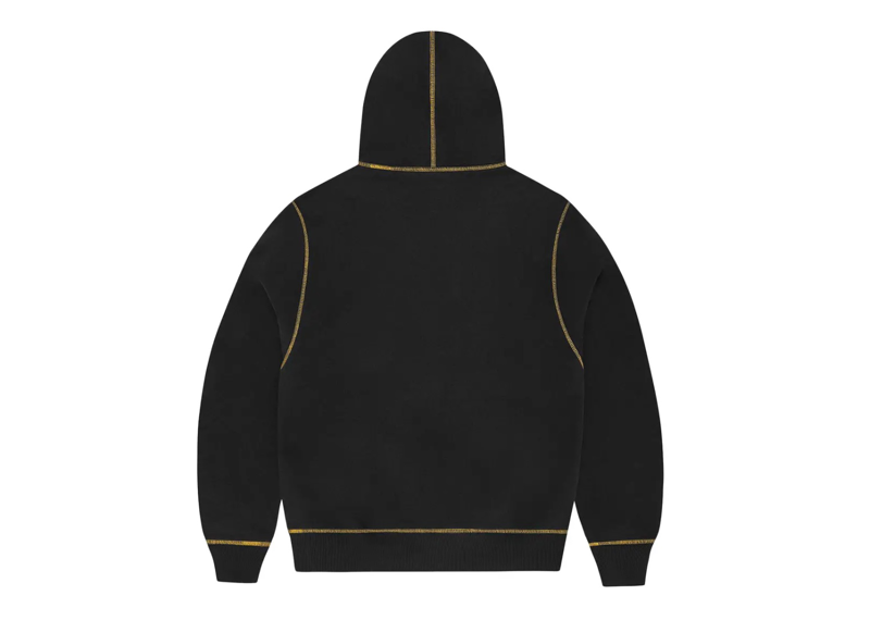 Corteiz Alcatraz Contrast Hoodie Black/Yellow