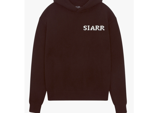 SIARR Knit Hoodie - Brown