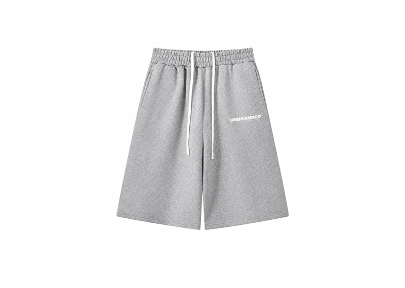 UNBRANDED VISION CROPPED JOGGER SHORTS 'LIGHT GREY'