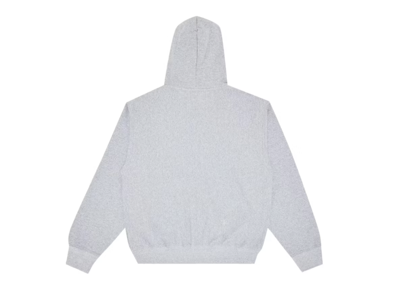 Stussy Stock Logo Zip Hoodie - Heather Grey