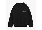 Fear of God Essentials Fleece Black Crewneck (FW24)