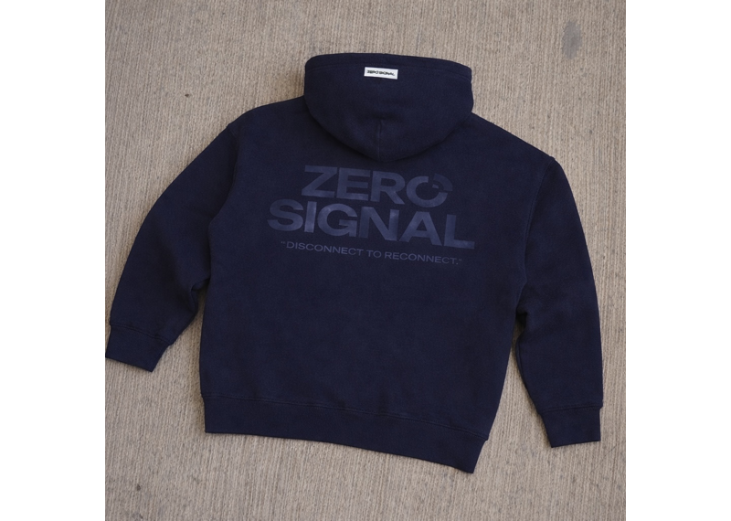 ZERO SIGNAL PULLOVER HOODIE NAVY