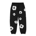 Denim Tears The Cotton Wreath Black Sweatpants