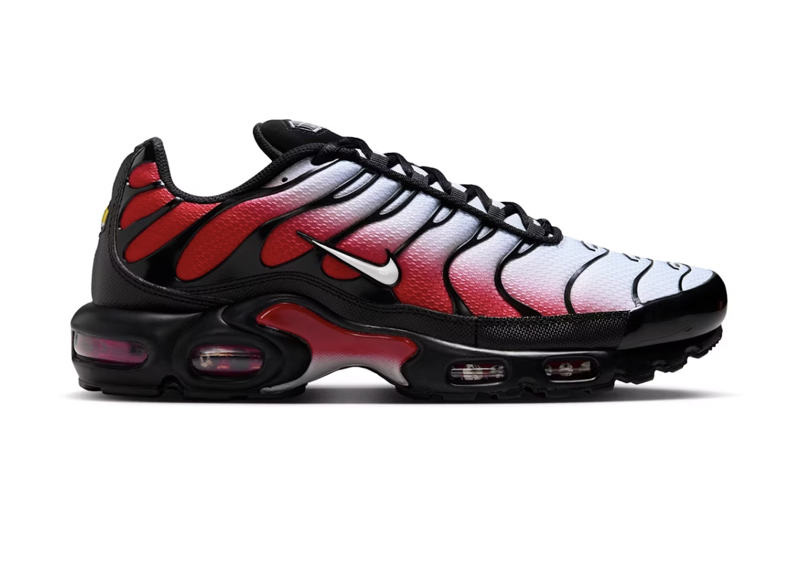 Nike Air Max Plus Pure Platinum University Red Black White