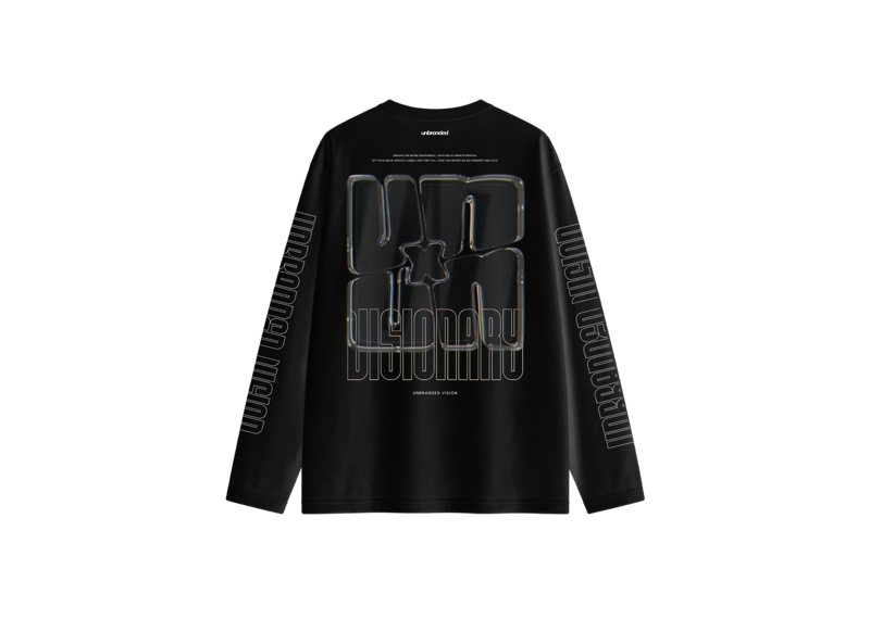 Unbranded Visionary Black Long Sleeve Tee