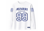 AVARRI 99 STARS WHITE LONG SLEEVE JERSEY