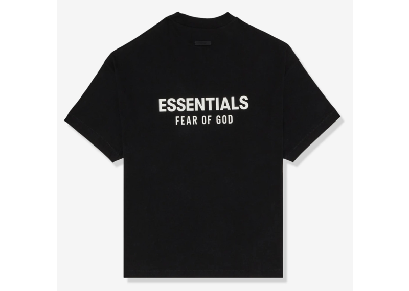 Fear Of God Essentials Jersey Crewneck Black T Shirt