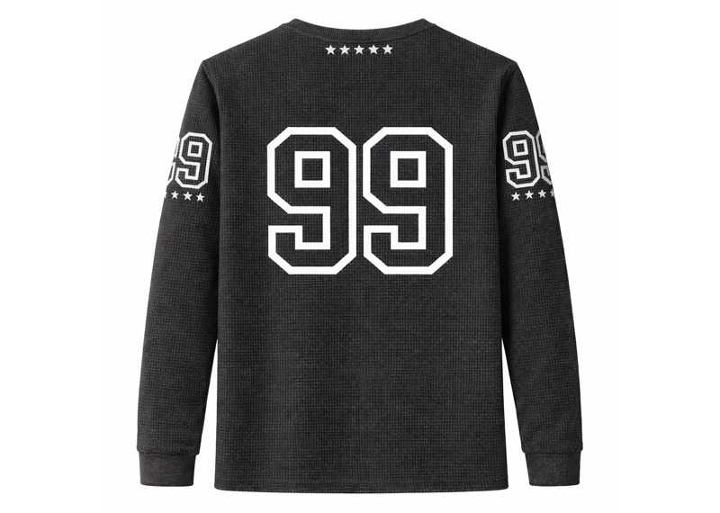 AVARRI 99 STARS CHARCOAL GREY LONG SLEEVE JERSEY