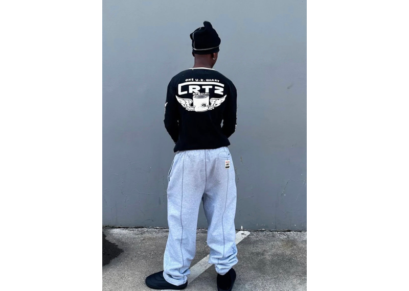 Corteiz RTW HMP V2 Allstarz Bottoms - Heather Grey