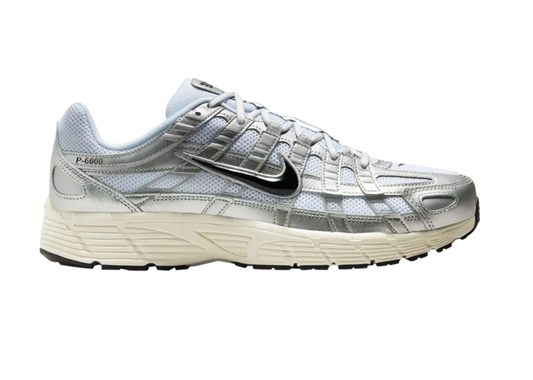 Nike P-6000 Metallic Flat Silver