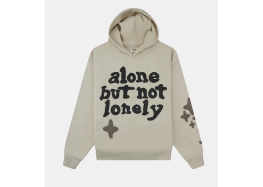 Broken Planet Market Alone But Not Lonely Bone White Hoodie