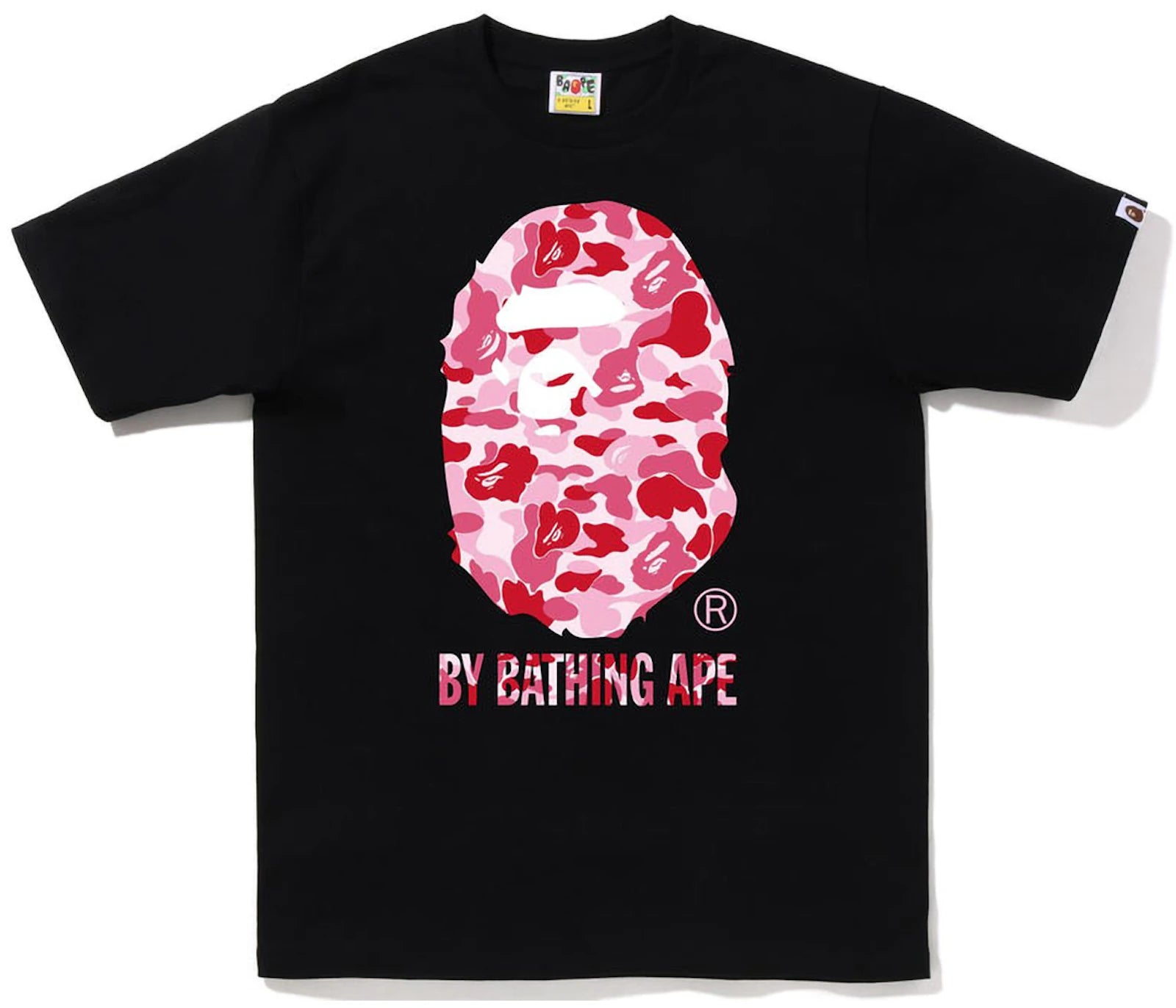 BAPE ABC Camo By Bathing Ape Tee Black Pink