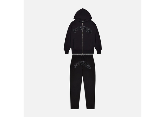TRAPSTAR WILDCARD HOODED TRACKSUIT - BLACK EDITION