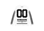 Unbranded White Long Sleeve Racer Tee