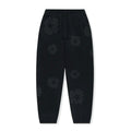 Denim Tears Cotton Wreath Black Monochrome Sweatpants