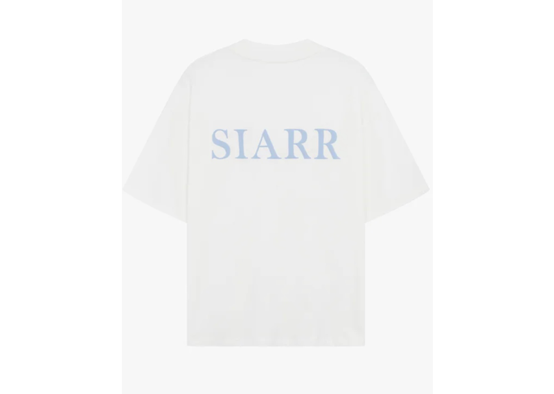 Siarr Puff Tee - White/Baby Blue