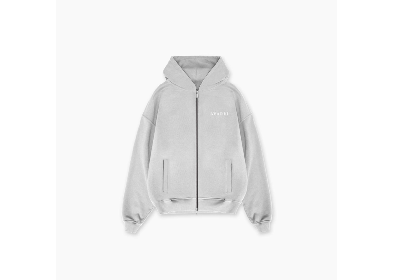 AVARRI ZIP-UP HOODIE MARL GREY