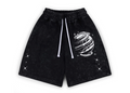 FULLYPAID WORLD BLACK ACID WASH SHORTS