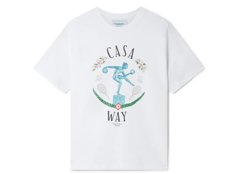 Casablanca Statue En Marbre T-Shirt White