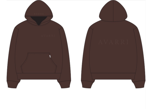AVARRI STARS PULLOVER HOODIE MOCHA BROWN