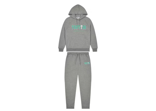 Trapstar Decoded Chenile Tracksuit - Grey/Teal