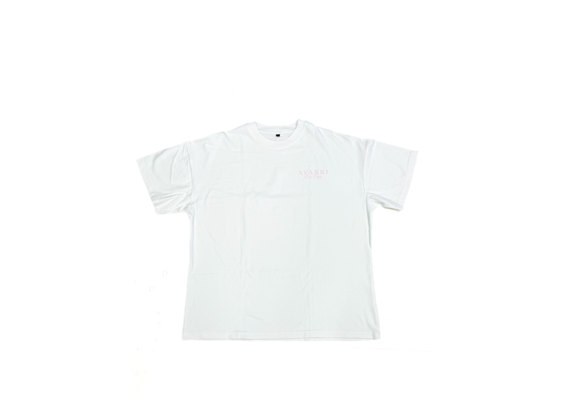 AVARRI WHITE BABY PINK T-SHIRT