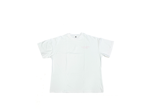 AVARRI WHITE BABY PINK T-SHIRT
