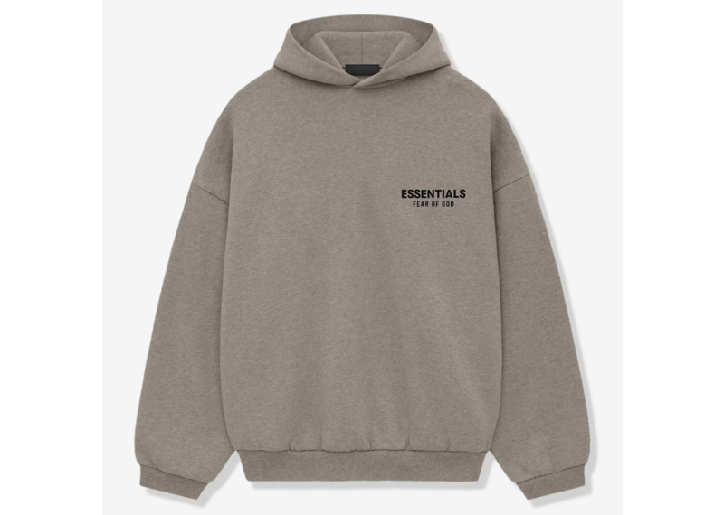 Fear Of God Essentials Fleece Heather Grey Hoodie (FW24)