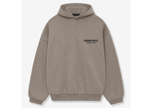 Fear Of God Essentials Fleece Heather Grey Hoodie (FW24)