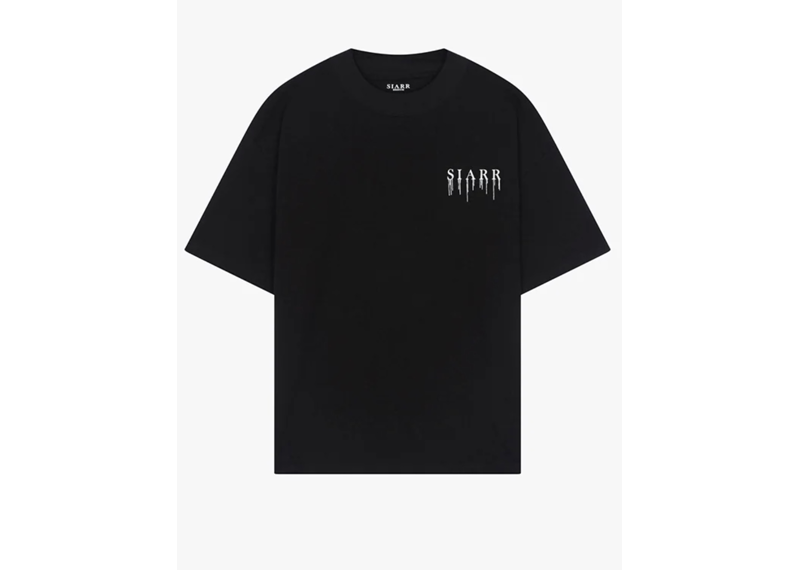 Siarr Relaxed Drip Tee - Black
