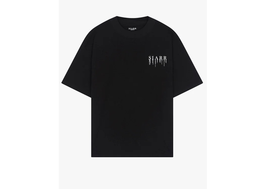 Siarr Relaxed Drip Tee - Black