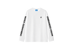 Unbranded White Long Sleeve Drip Tee