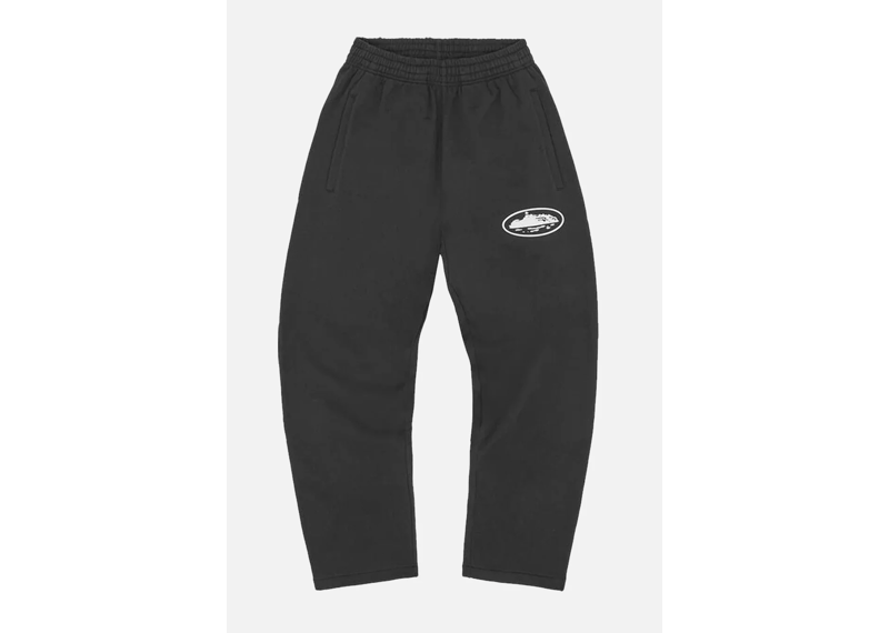 CORTEIZ RTW ISLAND PUFF PRINT OPEN HEM PANT BLACK