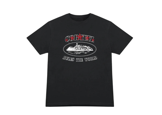 Corteiz 5 Starz Alcatraz Tee Black